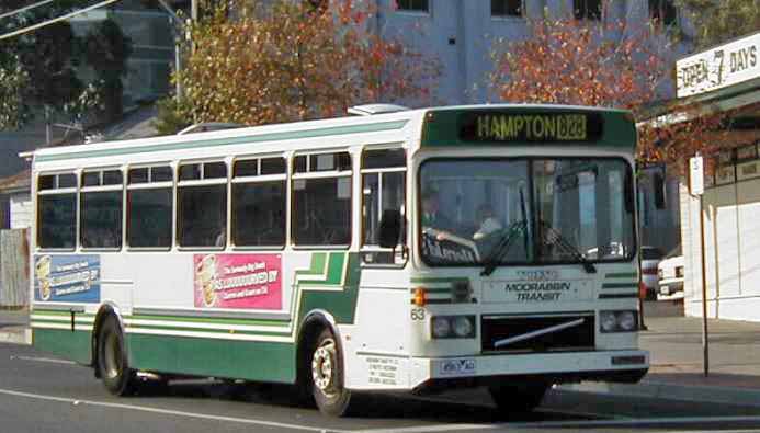 Moorabbin Transit Volvo B10M Volgren 63